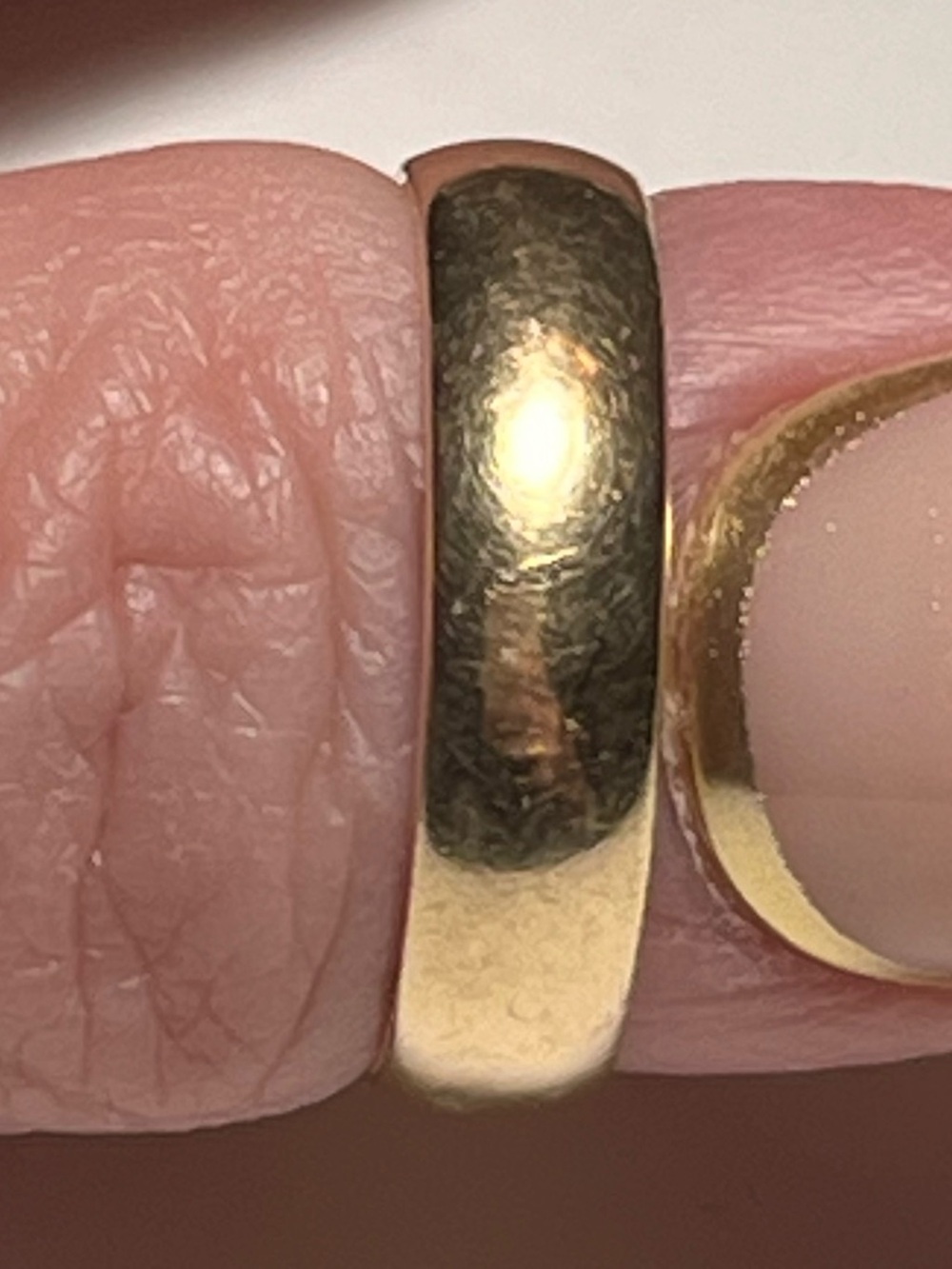 14K Yellow Gold Classic Wedding Band Unisex 4.85mm Size 7.5 - Picture 5 of 8